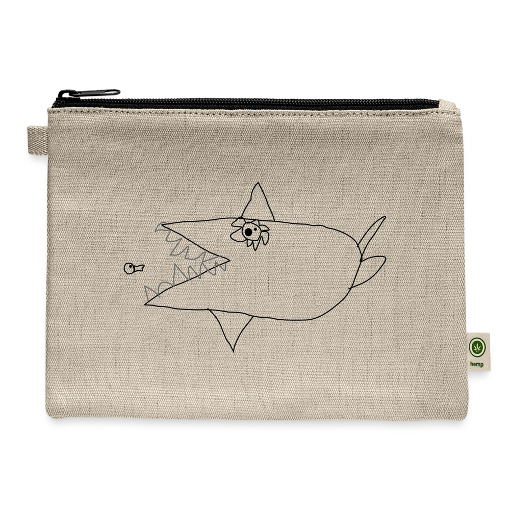 Big fish Little fish carry all pouch - natural